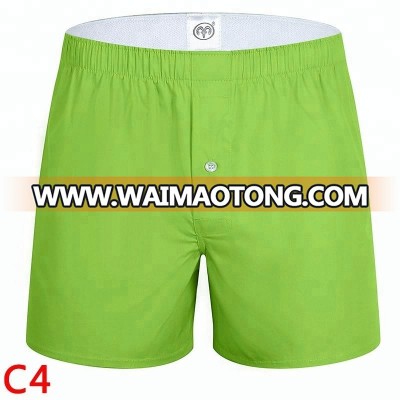 Color Woven Cotton Men Shorts Plus Size Men Casual Pants Loose Fit Men Boxer Briefs