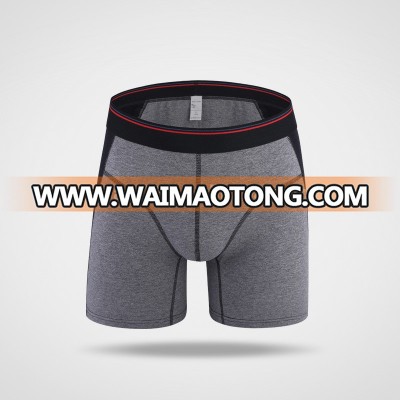 Custom Waistband Cotton Long Men boxers underwear